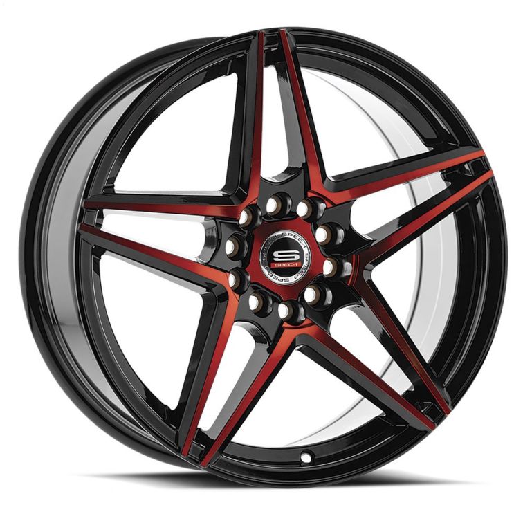 Spec-1 SP-54  Gloss Black Red Machined