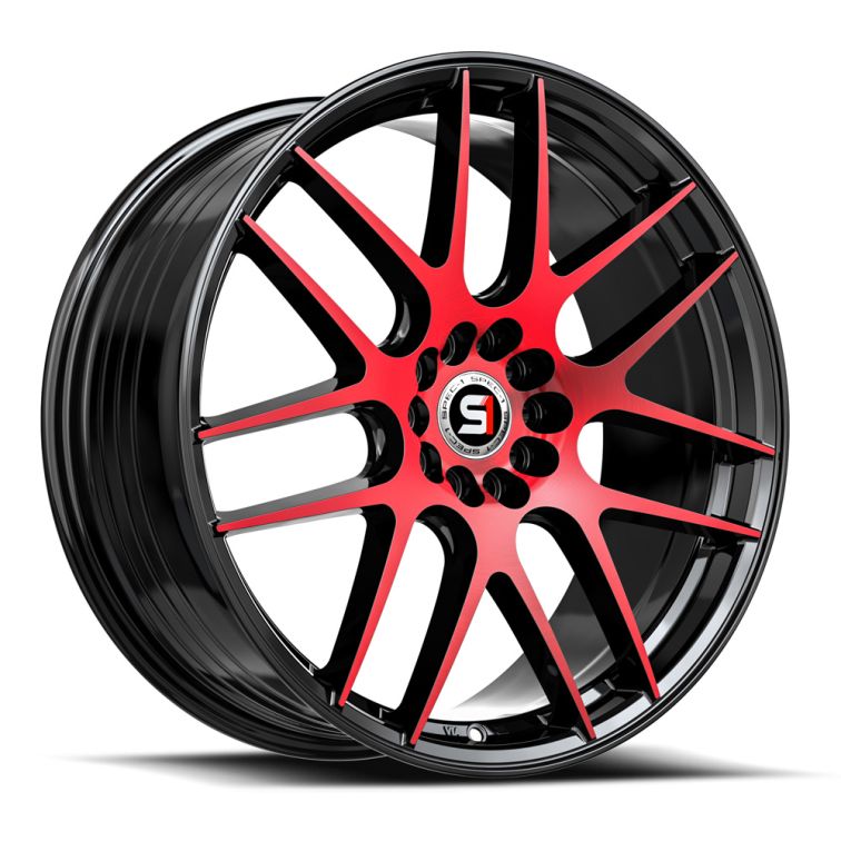 Spec-1 SP-65  Gloss Black Red Machined