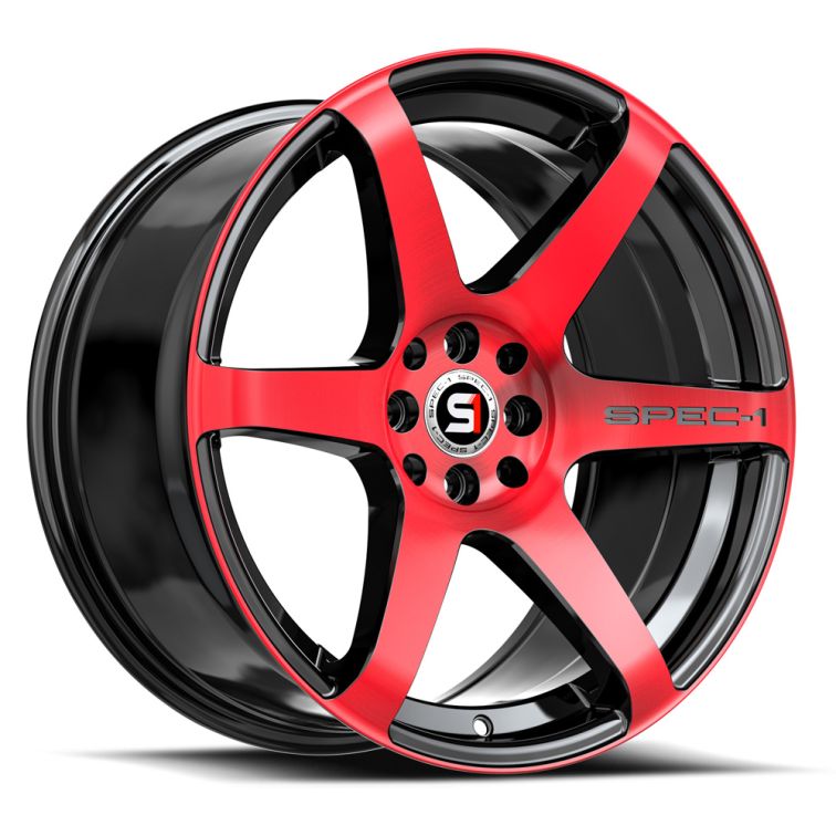 Spec-1 SPT-32  Gloss Black Red Machined