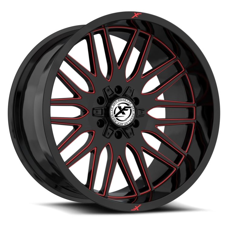 XF Off-Road XF-240  Gloss Black Red Milled