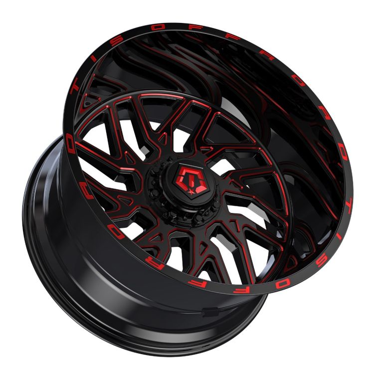 TIS 544BMR  Black w Red