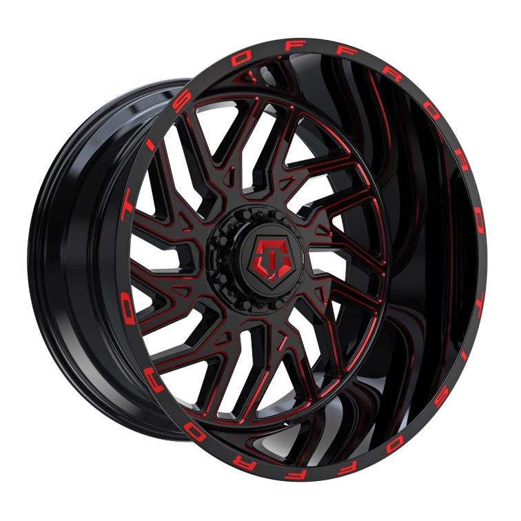 TIS 544BMR  Black w Red