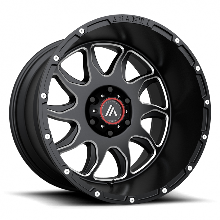 Asanti Off Road AB810 BALLISTIC  Gloss Black Milled