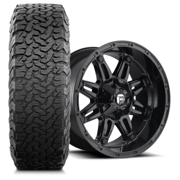 Fuel D625 HOSTAGE + BFGoodrich All-Terrain T/A KO2 Gloss Black