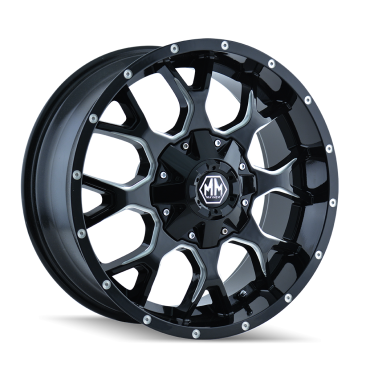 Mayhem 8015 WARRIOR  Gloss Black Milled