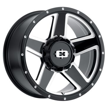 Vision HD 390 Empire  Gloss Black Milled Spokes