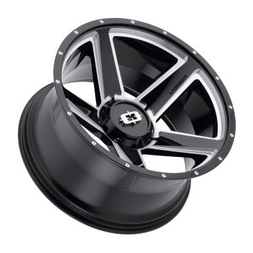 Vision HD 390 Empire  Gloss Black Milled Spokes