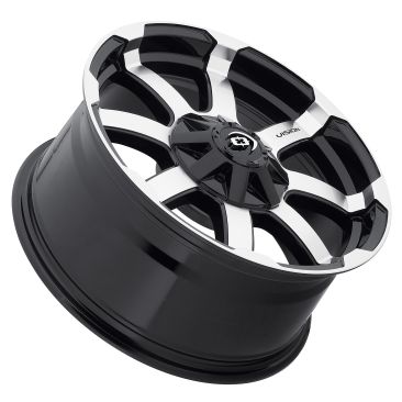 Vision Off Road 413 Valor Gloss Black Machined Face