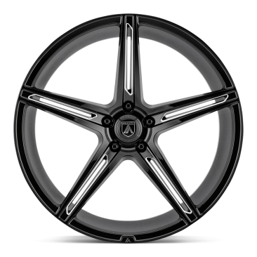 Asanti Black ALPHA 5  Gloss Black Milled