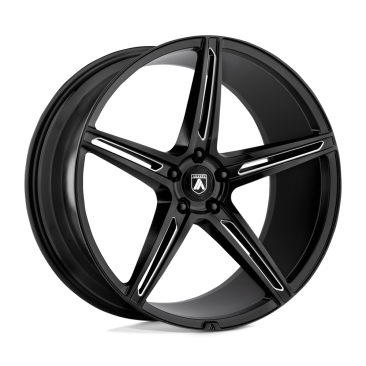 Asanti Black ALPHA 5  Gloss Black Milled