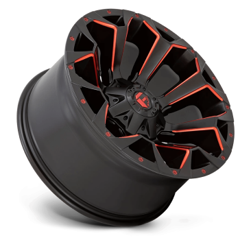 Fuel ASSAULT  Matte Black Red Milled