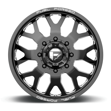 Fuel Forged FF19D DUALLY  Gloss Black Milled