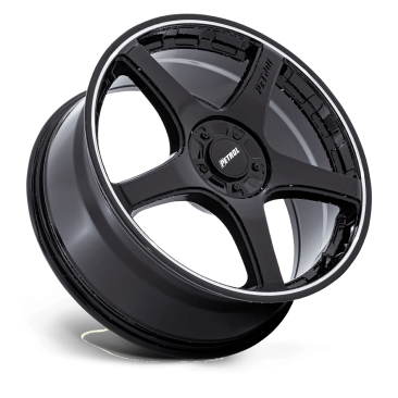 Petrol P2E  Gloss Black w Machined Lip