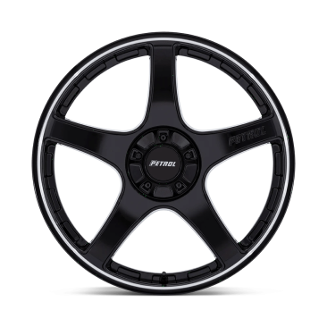 Petrol P2E  Gloss Black w Machined Lip