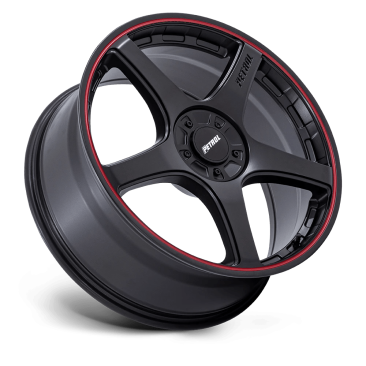 Petrol P2E  Matte Black W/ Red Lip