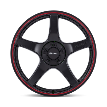 Petrol P2E  Matte Black W/ Red Lip