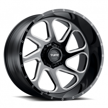 Tuff T2B Black Milled Spoke