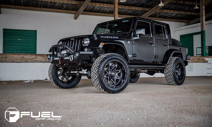 Fuel D567 Lethal + Fuel Gripper M/T on Jeep Wrangler Rubicon